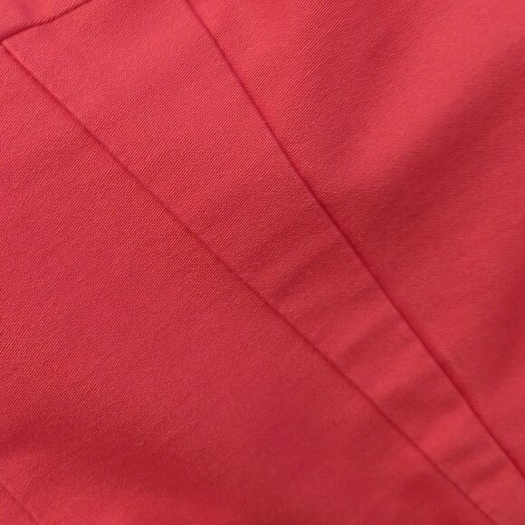 Monroe & Main Vibrant Coral Cotton Blend Dress. Preppy. Classic. Career. - Picture 11 of 11